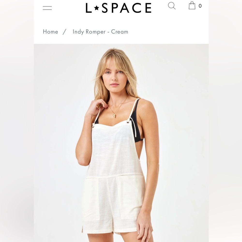 NWT L*Space Indy Romper in Cream